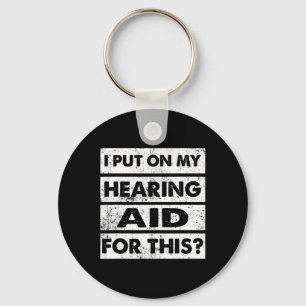 Vintage Hearing Impaired Deaf Awareness ASL Sign L Key Ring