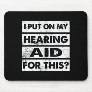 Vintage Hearing Impaired Deaf Awareness ASL Sign L Mouse Mat