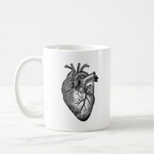 Vintage Heart Anatomy Coffee Mug