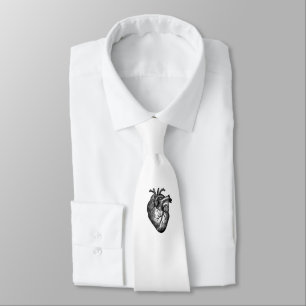 Vintage Heart Anatomy Tie