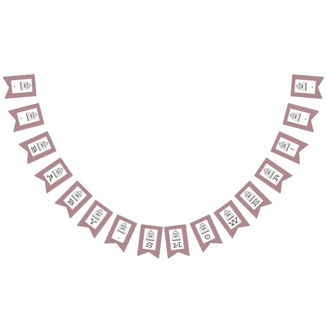 Vintage Heart Birdcage Baby Shower Bunting (All)