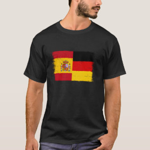 Vintage Heart Flag for Spanish German A Germany Sp T-Shirt