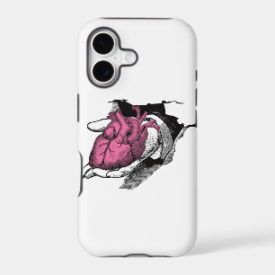 Vintage Heart On Hand Through Crack