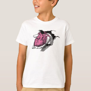 Vintage Heart On Hand Through Crack T-Shirt