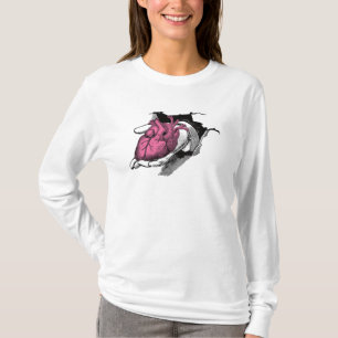 Vintage Heart On Hand Through Crack T-Shirt