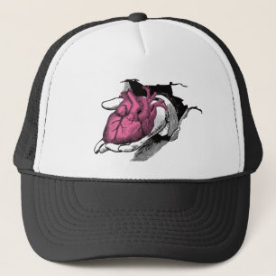 Vintage Heart On Hand Through Crack Trucker Hat