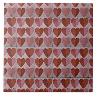Vintage Heart Pattern Tile