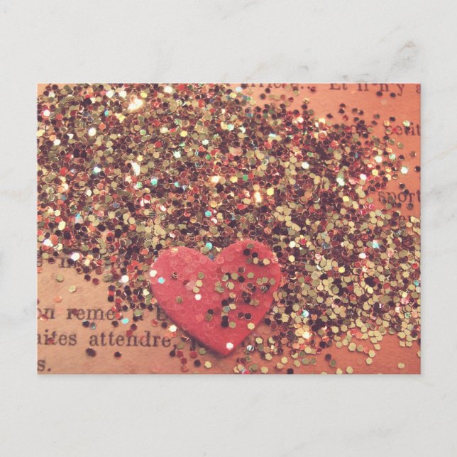 Vintage Heart Postcard (Front)