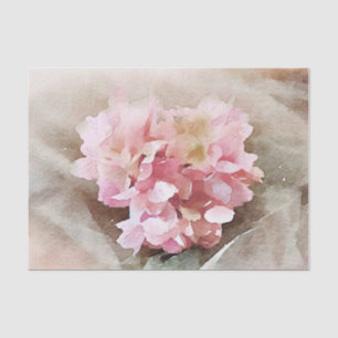 Vintage Heart Shaped Hydrangea Tissue Paper