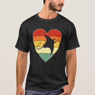 Vintage Heart Stingray Men Women Kids Vintage Hear T-Shirt