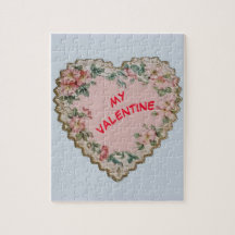 Vintage Heart Valentine's Day Puzzle
