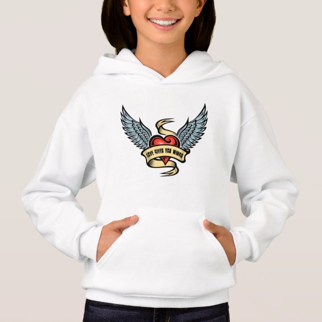 Vintage Heart With Wings (Front)