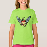 Vintage Heart With Wings