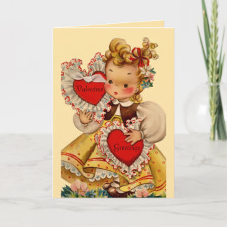 Vintage Hearts Sweetheart Holiday Card