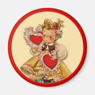 Vintage Hearts Sweetheart Magnet