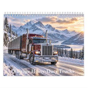 Vintage Heavy Duty Trucks Calendar 