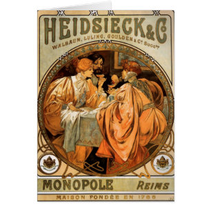 Vintage Heidsieck & Co Monopole Reims Wine Label