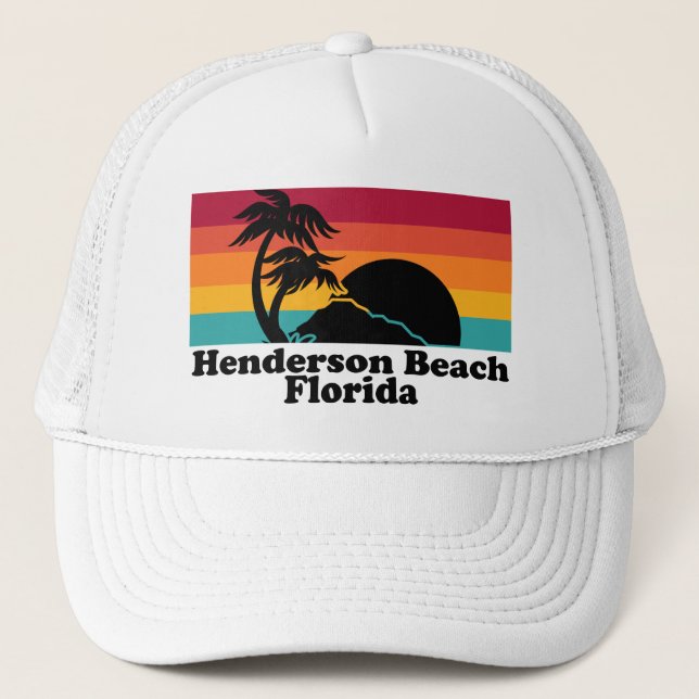 Vintage Henderson Beach Florida Trucker Hat (Front)