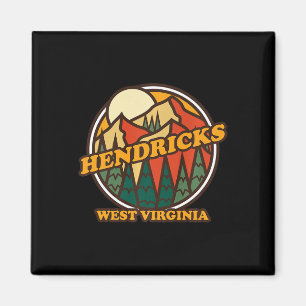 Vintage Hendricks West Virginia Mountain Hiking So Magnet