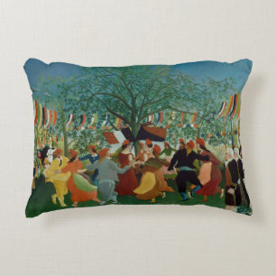 Vintage Henri Rousseau Centennial of Independence Decorative Cushion