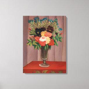 Vintage Henri Rousseau French Floral Cottagecor Canvas Print