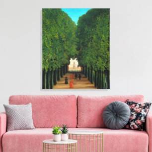Vintage Henri Rousseau Paris Green Trees Park Art Canvas Print