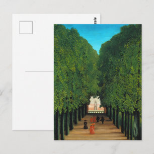 Vintage Henri Rousseau Paris Green Trees Park Art Postcard