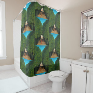 Vintage Henri Rousseau Paris Green Trees Park Art Shower Curtain