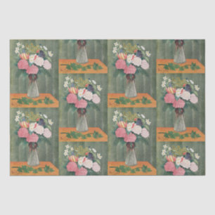 Vintage Henri Rousseau Pink Floral Still Life Tissue Paper