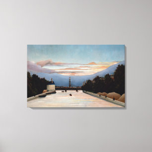 Vintage Henri Rousseau The Eiffel Tower Canvas Print