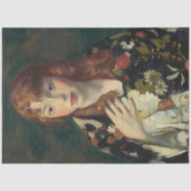 Vintage Henri Woman Lady Decoupage Tissue Paper