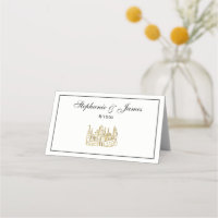 Vintage Heraldic Castle #2 Crest Faux Gold