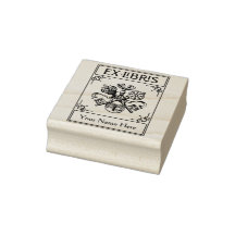 Vintage Heraldic Lock and Keys Ex Libris
