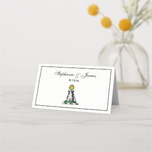 Vintage Heraldic Mediaeval Castle Emblem Crest Place Card