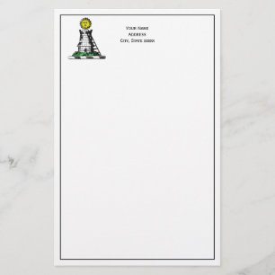 Vintage Heraldic Mediaeval Castle Emblem Crest Stationery