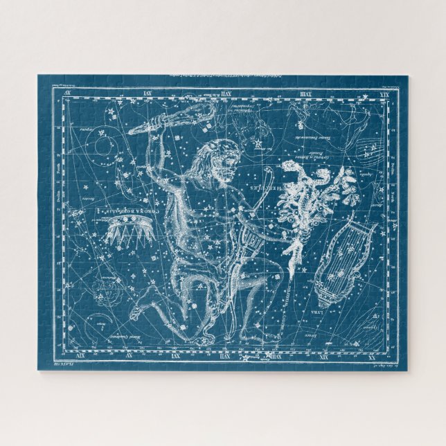 Vintage Hercules Constellation Jigsaw Puzzle (Horizontal)