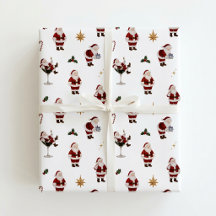 Vintage Heritage Santa Christmas Wrapping Paper
