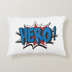 Vintage Hero Art Graphic Super Heroes Art Decorative Cushion