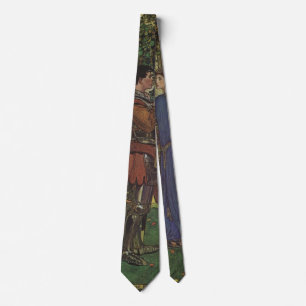 Vintage Hero Prince Knight Shining Armour Princess Tie