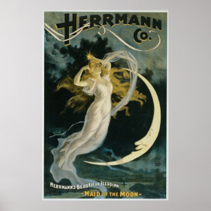 Vintage Herrmann Co Magic Poster
