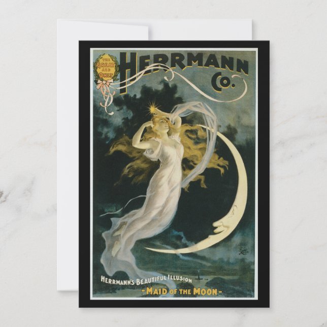 Vintage Herrmann Maid of the Moon Poster (Front)