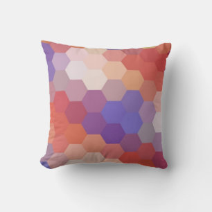 Vintage Hexagon Chevron Pattern Cushion