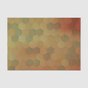 Vintage hexagon honeycomb pattern tissue paper