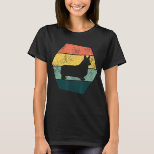 Vintage Hexagon Pembroke Welsh Corgi Dog Owner T-Shirt