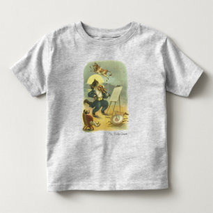 Vintage Hey Diddle Diddle Nursery Rhyme Restored Toddler T-Shirt
