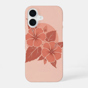 Vintage Hibiscus Duo iPhone 16 Case