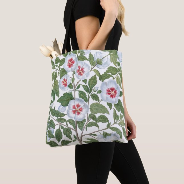 Vintage Hibiscus Flowers by Basilius Besler Tote Bag (Close Up)