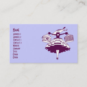 Vintage High Fashioned Shopper Business Card