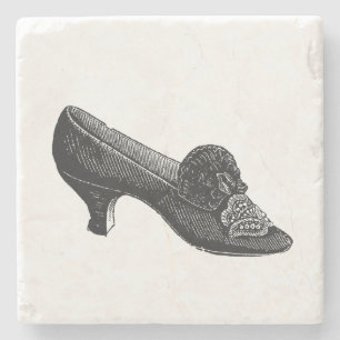 Vintage High Heel Shoe Stone Coaster