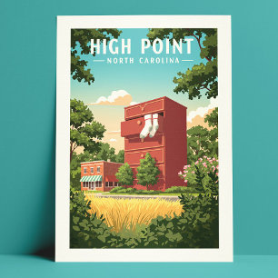 Vintage High Point North Carolina Postcard